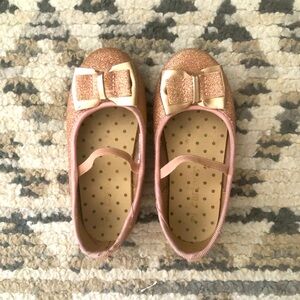 ☀️ 3/$20 Carters Gold Glitter Ballet Shoes-Toddler 9